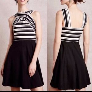 Maeve Anthropologie Striped Bandaged top dress